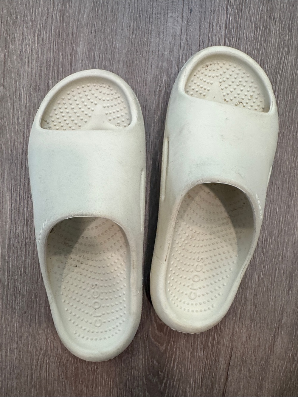 CROCS Women's Slide Sandals in Light Beige